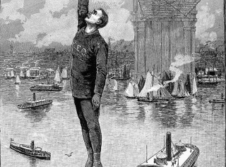 Illustration for article titled La leyenda de Robert
Odlum, el hombre que apostó su vida tirándose del puente de Brooklyn